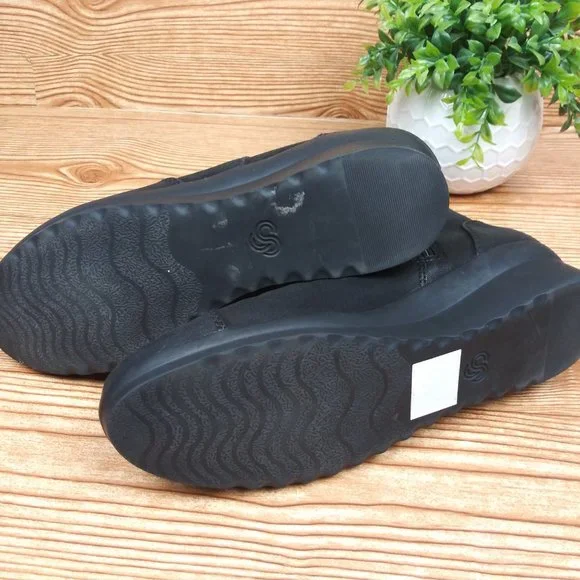 CLARK'S CLOUDSTEPPERS by Wedge Ankle Boots Black size 10 M Women - Picture 7 of 9